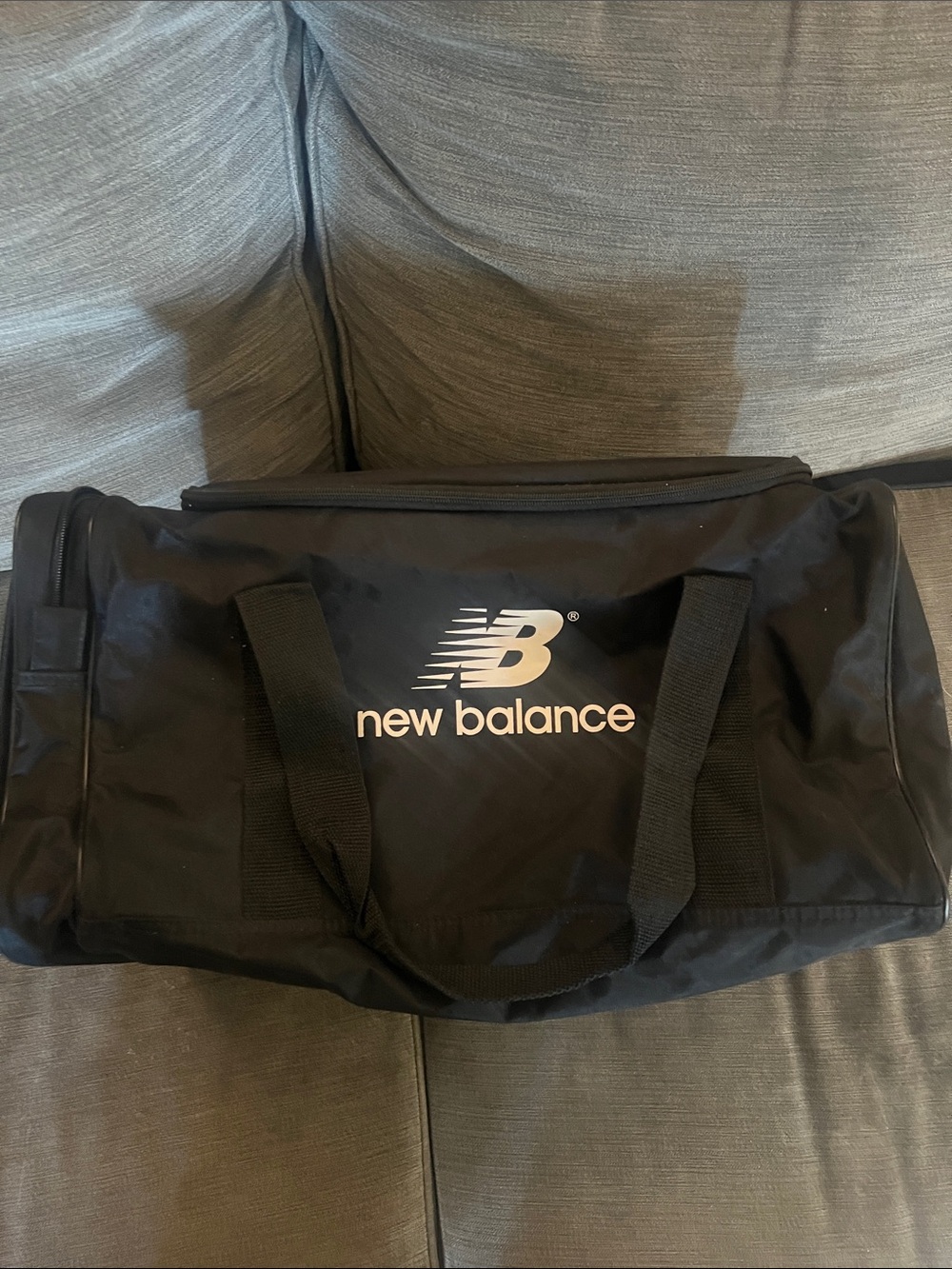 Vintage like new New Balance Black Duffel Gym Bag with Logo